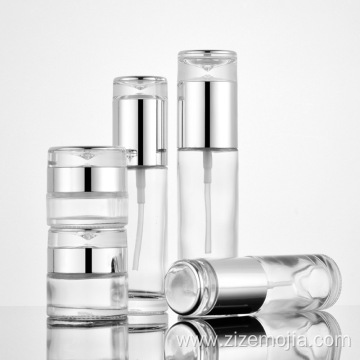 Skincare glass bottle serum pump 30ml 30 ml